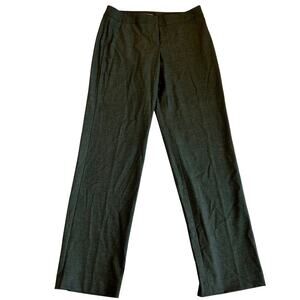 New J.Jill chino dress pants preppy office straight leg stretch gray 6 small